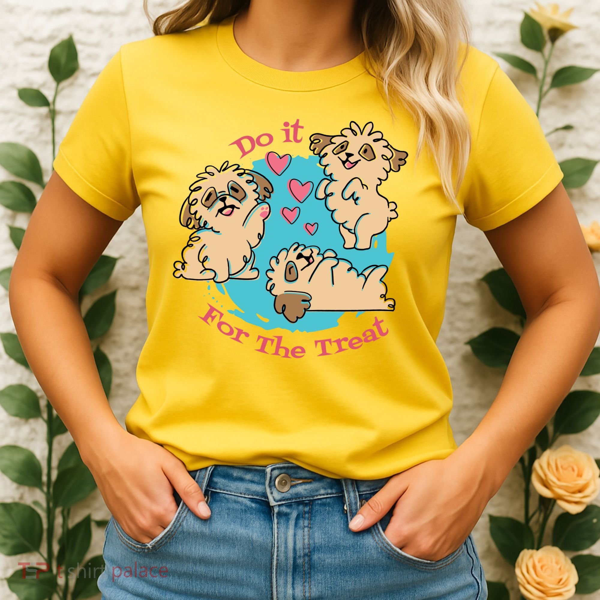 Do It For The Treat Cute Dogs Women's T-Shirt