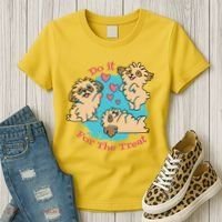 Do It For The Treat Cute Dogs Women's T-Shirt thumb 3