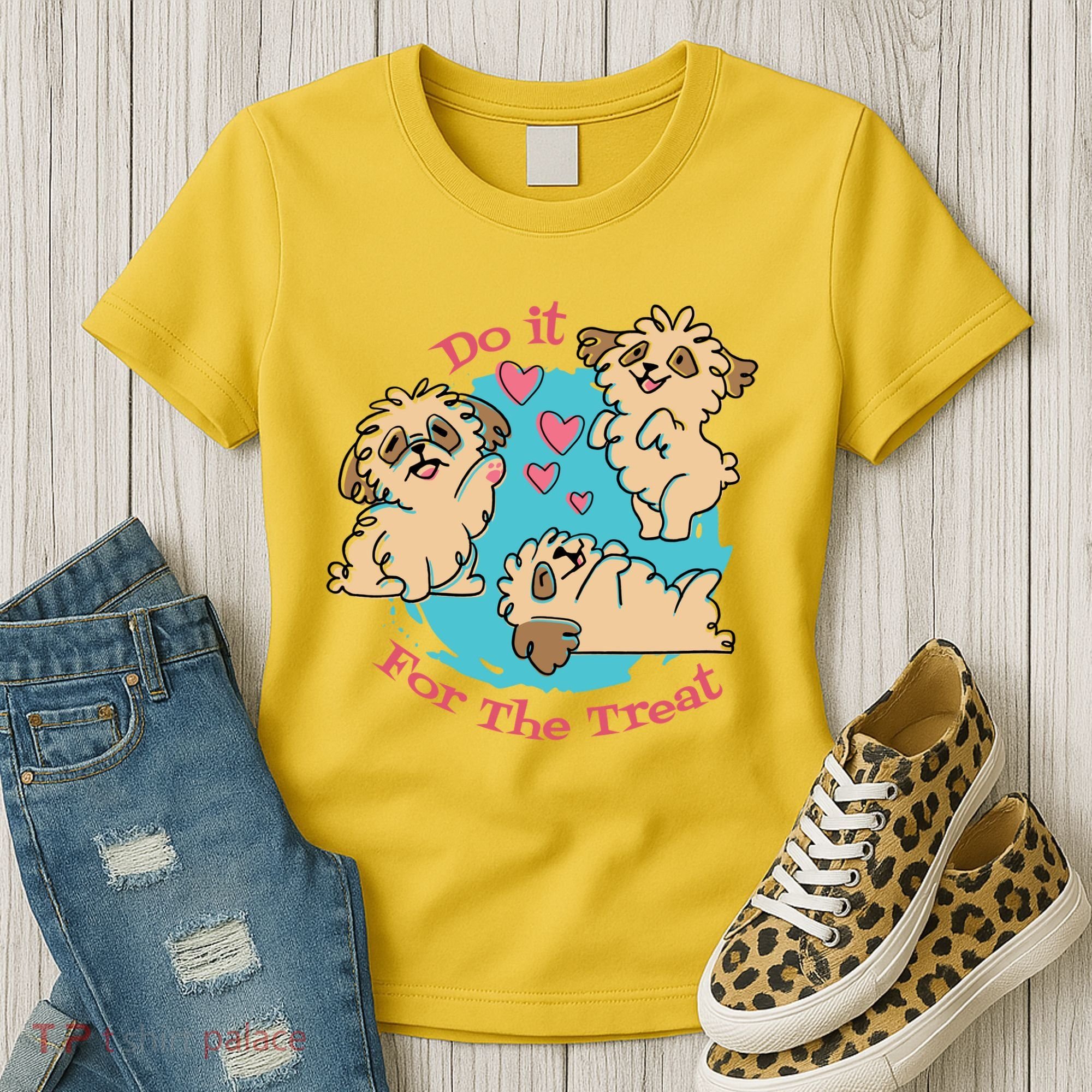 Do It For The Treat Cute Dogs Women's T-Shirt