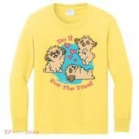 Do It For The Treat Cute Dogs Kids Long Sleeve Shirt thumb 0
