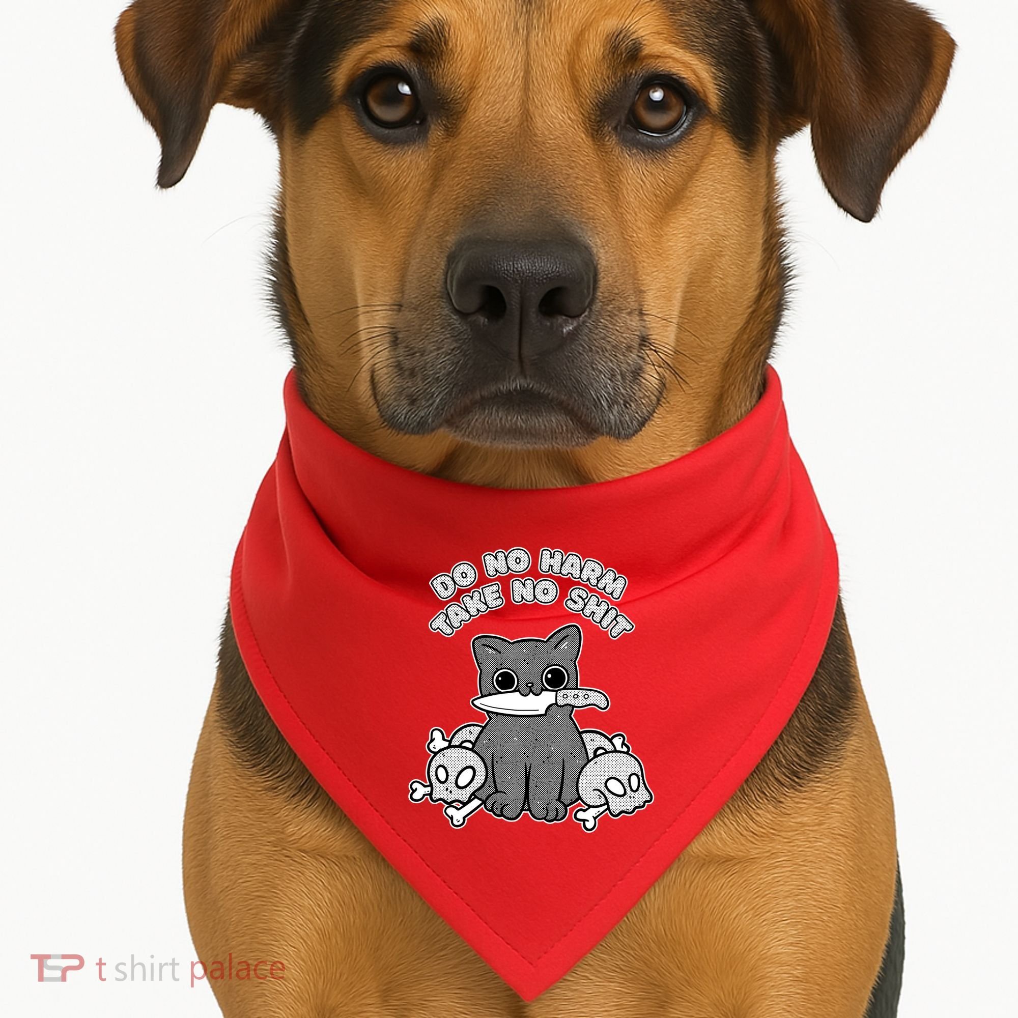 Do No Harm Take No Shit USA-Made Doggie Bandana