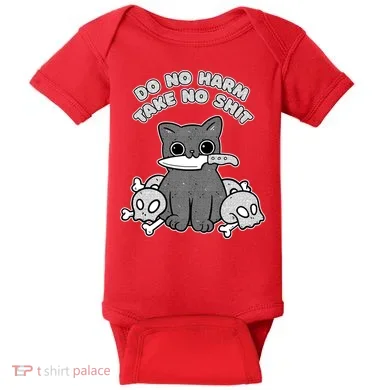 Do No Harm Take No Shit Baby Bodysuit