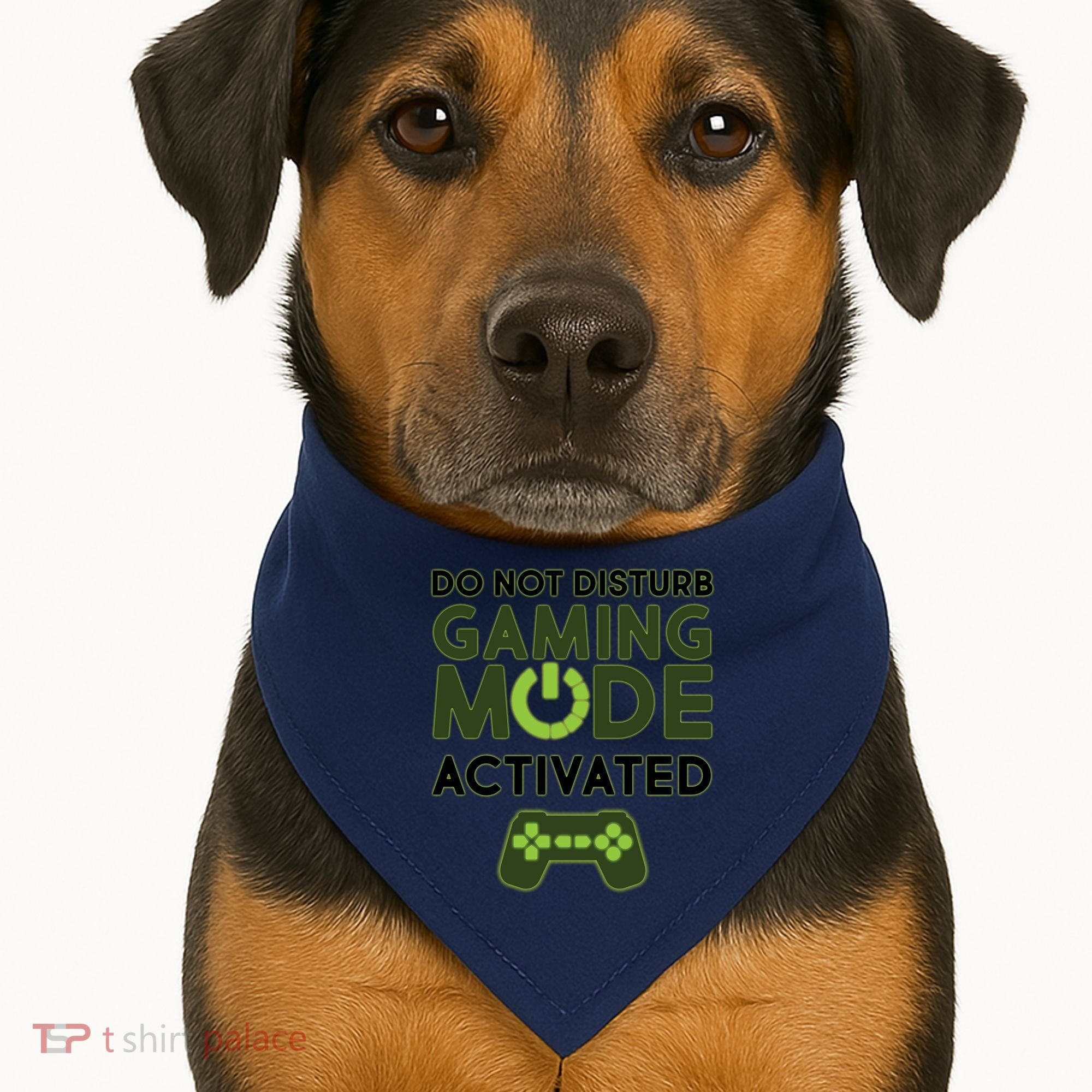 Do Not Disturb Gaming Mode Activated USA-Made Doggie Bandana