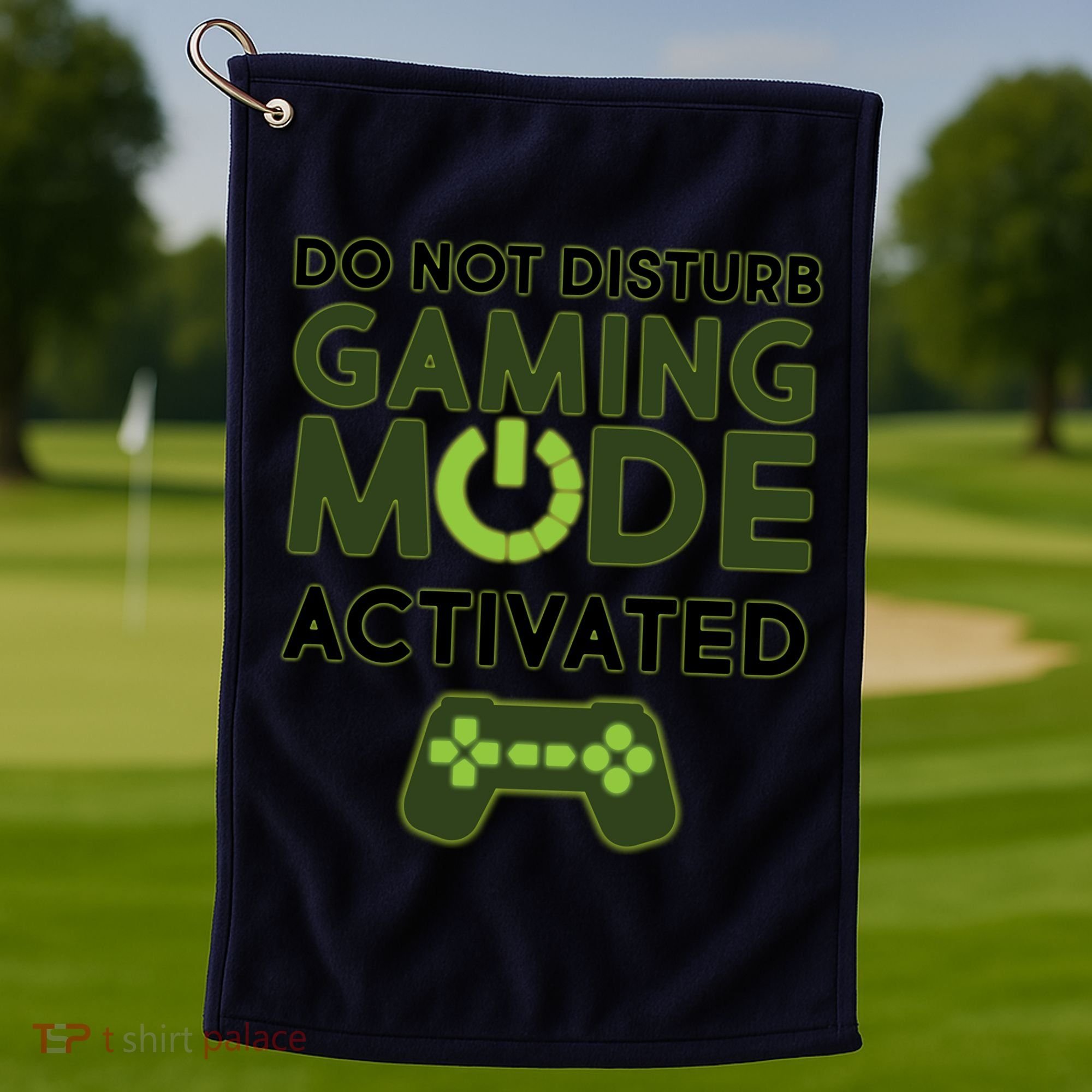 Do Not Disturb Gaming Mode Activated Golf Towel
