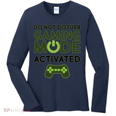 Do Not Disturb Gaming Mode Activated Women's Long Sleeve Shirt