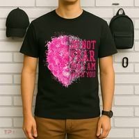 Do Not Fear For I Am With You Pink Lion T-Shirt thumb 6