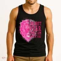 Do Not Fear For I Am With You Pink Lion Tank Top thumb 3