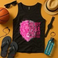 Do Not Fear For I Am With You Pink Lion Tank Top thumb 4