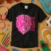 Do Not Fear For I Am With You Pink Lion Kids T-Shirt thumb 3