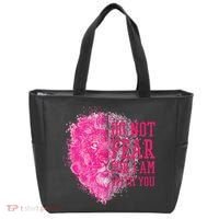 Do Not Fear For I Am With You Pink Lion Tote Bag thumb 0