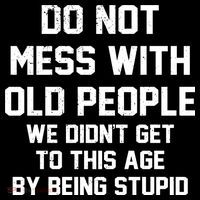 Do Not Mess With Old People Funny USA-Made Doggie Bandana thumb 2