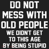Do Not Mess With Old People Funny Golf Towel thumb 3