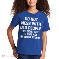 Do Not Mess With Old People Funny Kids T-Shirt thumb 2