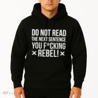 Do Not Read Funny Rebel Hoodie thumb 2