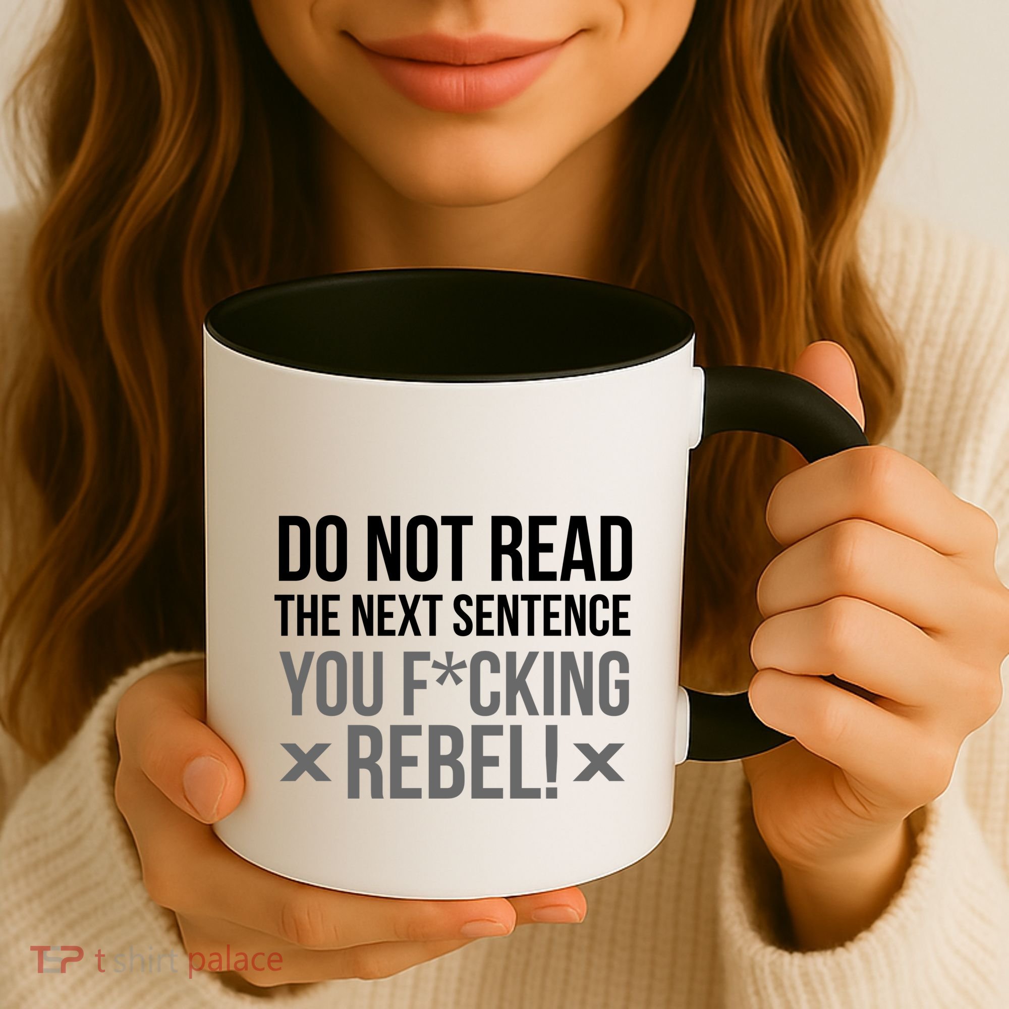 Do Not Read Funny Rebel Coffee Mug