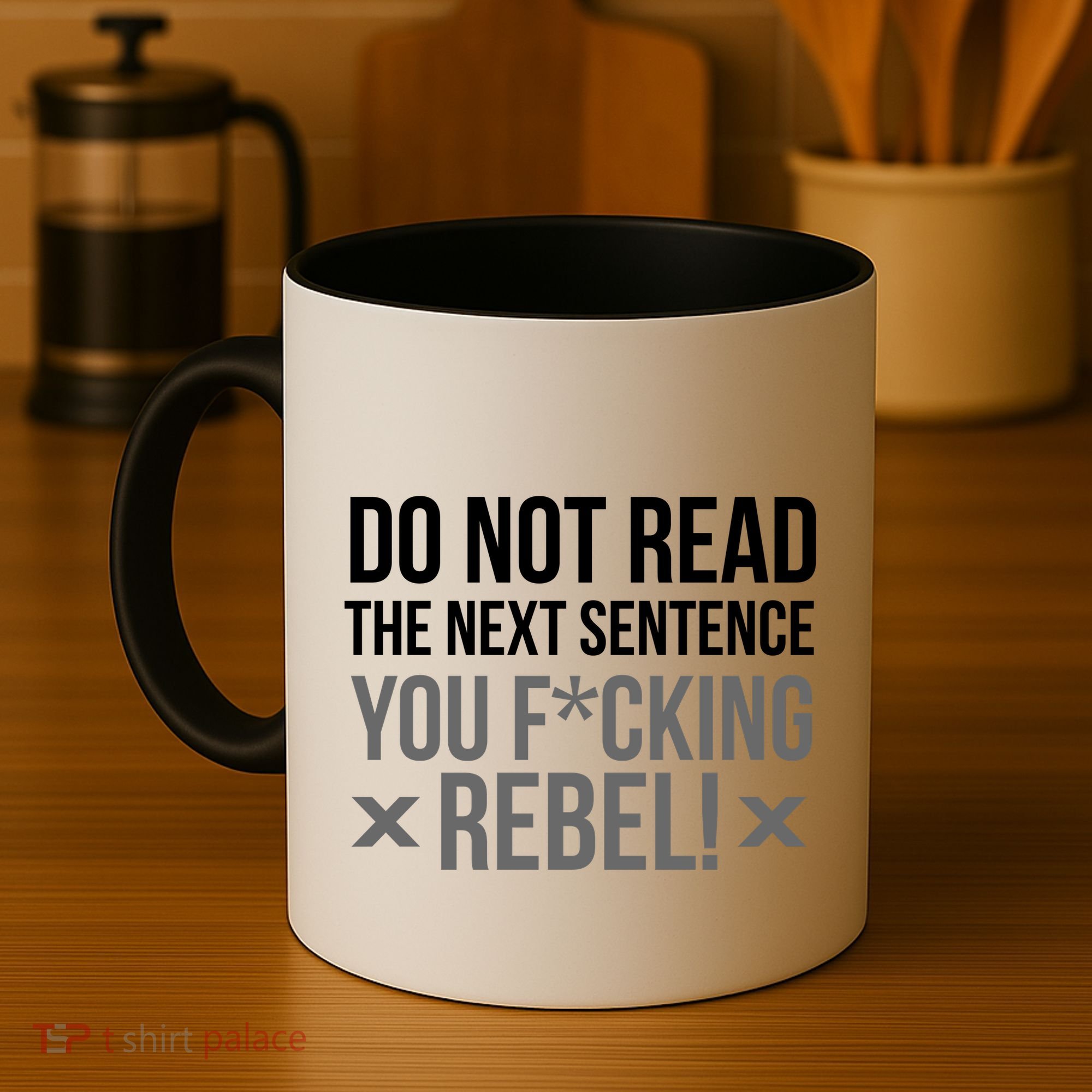 Do Not Read Funny Rebel Coffee Mug