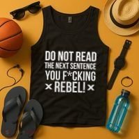 Do Not Read Funny Rebel Tank Top thumb 4