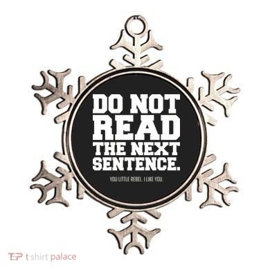 Do Not Read The Next Sentence. You Little Rebel. I Like You. Ornament