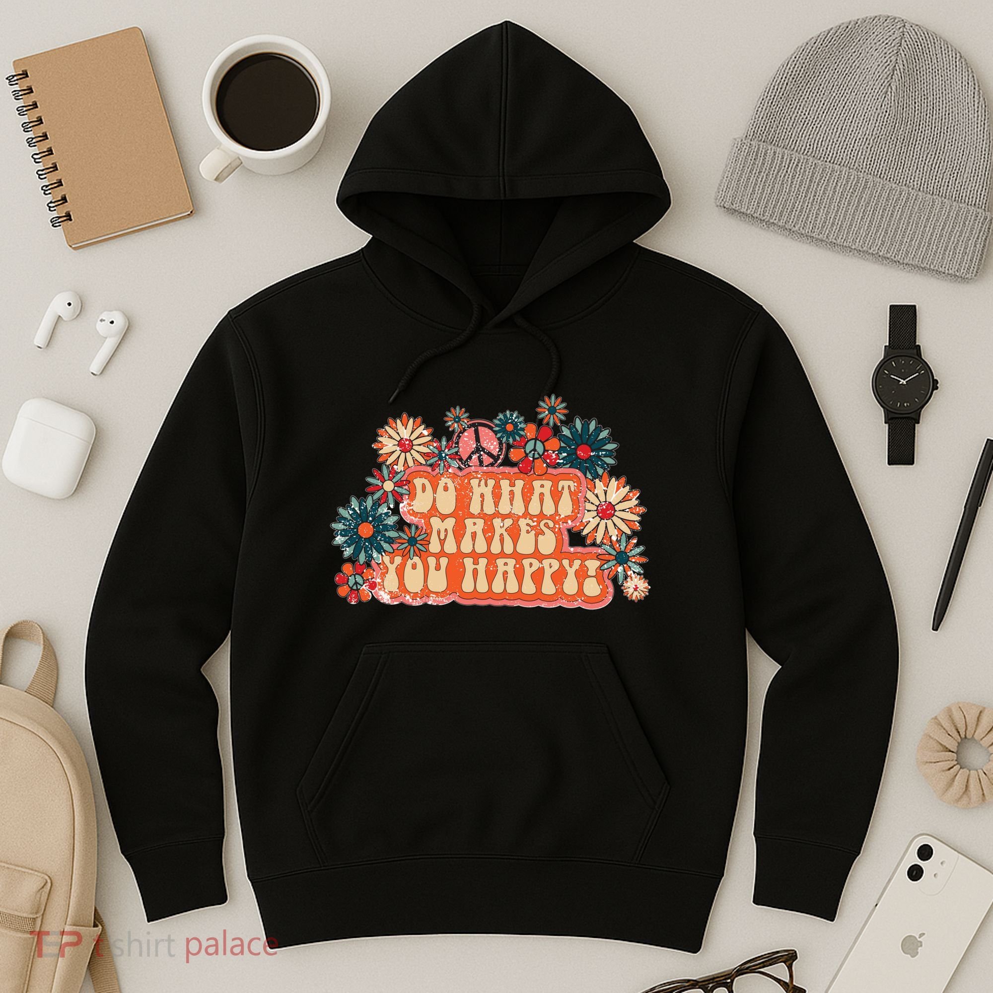 Do What Makes You Happy Retro Hoodie
