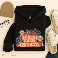 Do What Makes You Happy Retro Hoodie thumb 4
