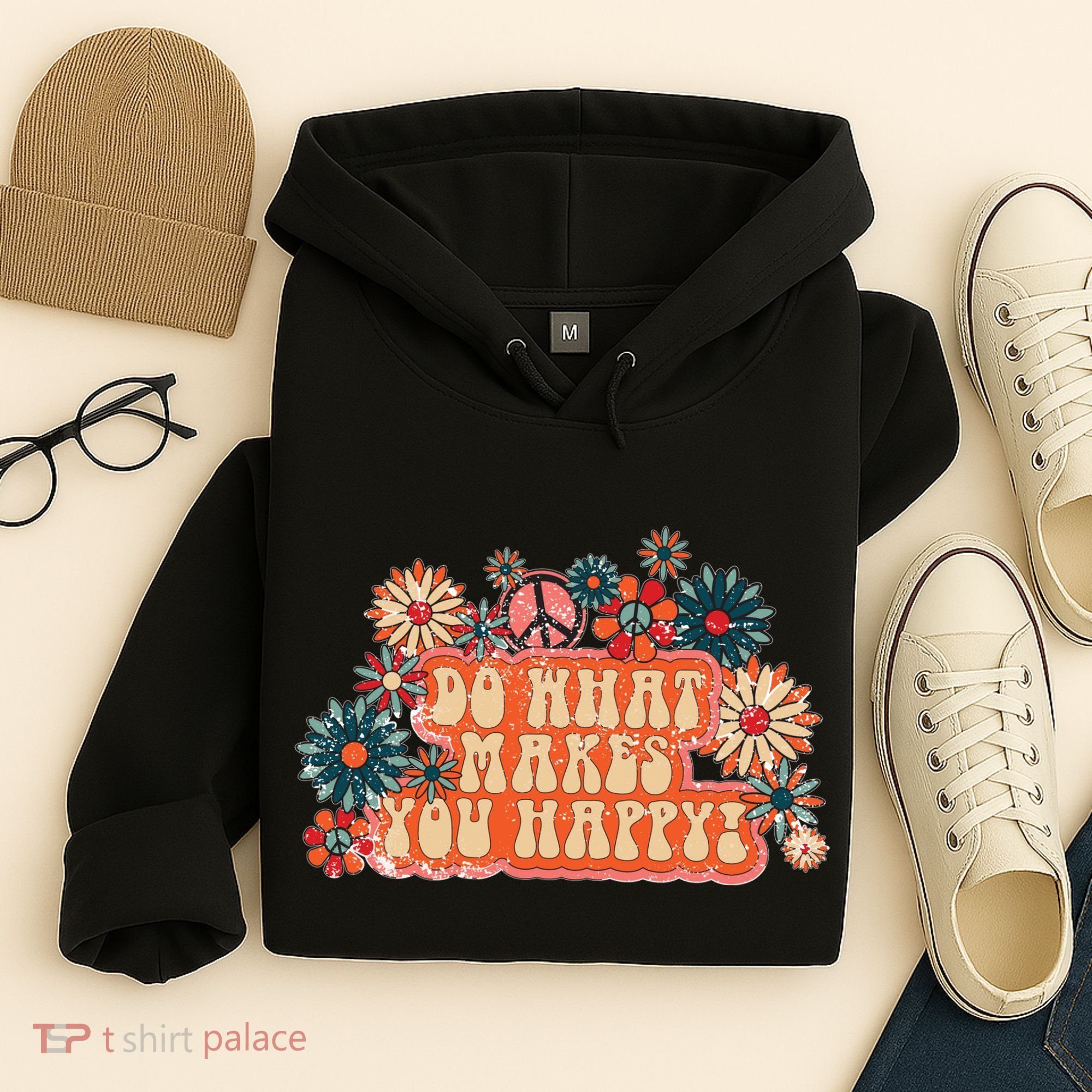 Do What Makes You Happy Retro Hoodie