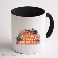 Do What Makes You Happy Retro Coffee Mug thumb 1