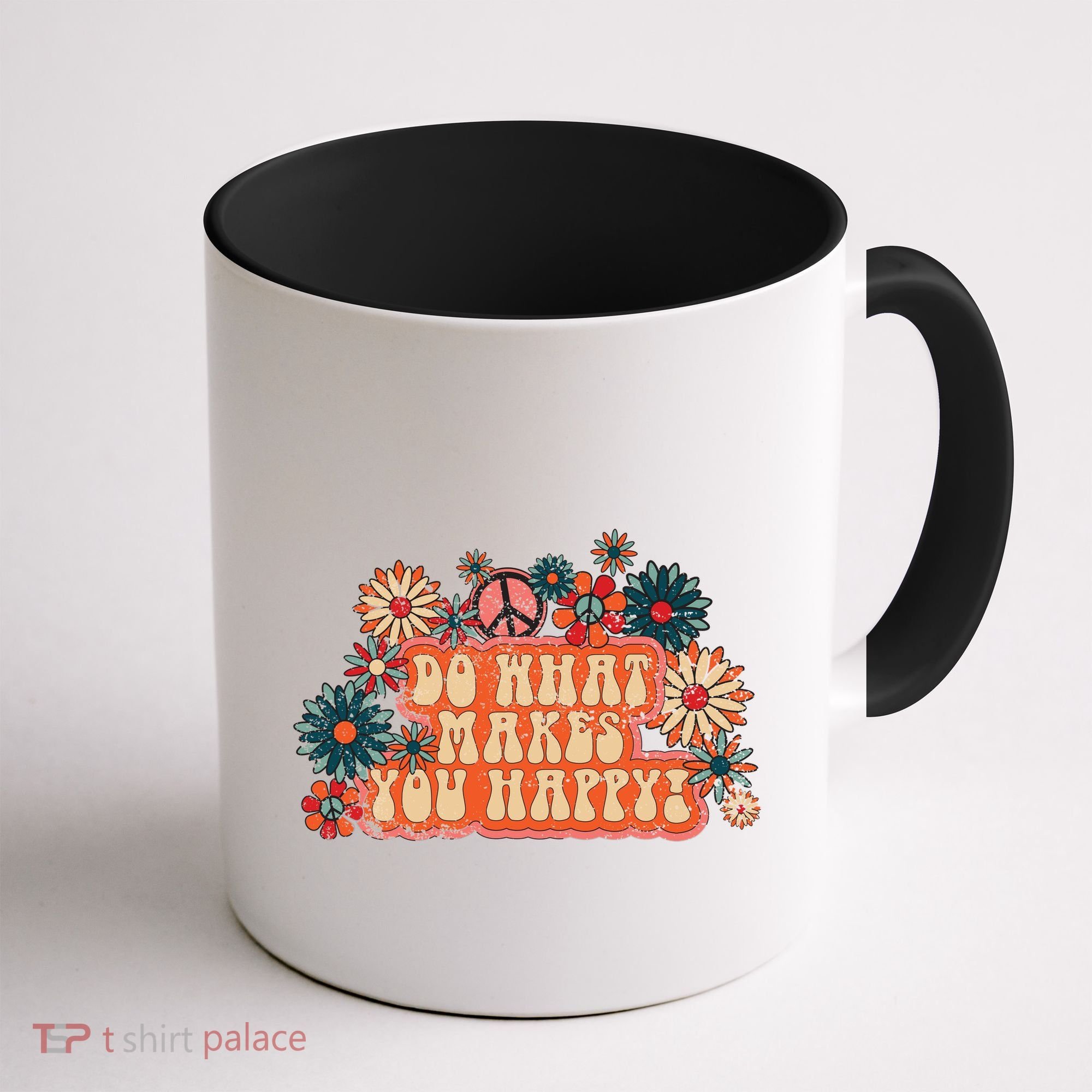 Do What Makes You Happy Retro Coffee Mug