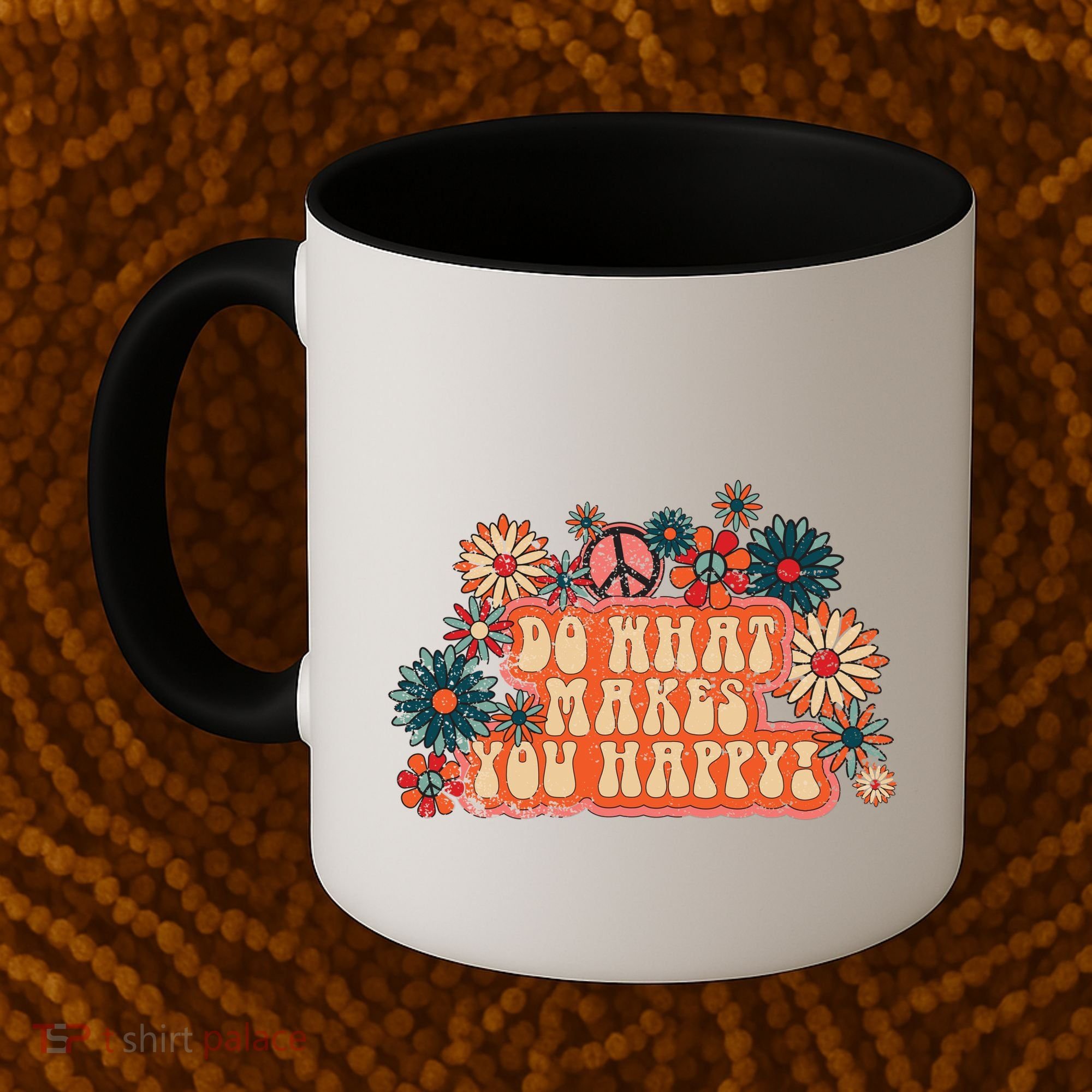 Do What Makes You Happy Retro Coffee Mug