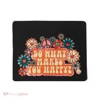 Do What Makes You Happy Retro Mousepad thumb 0