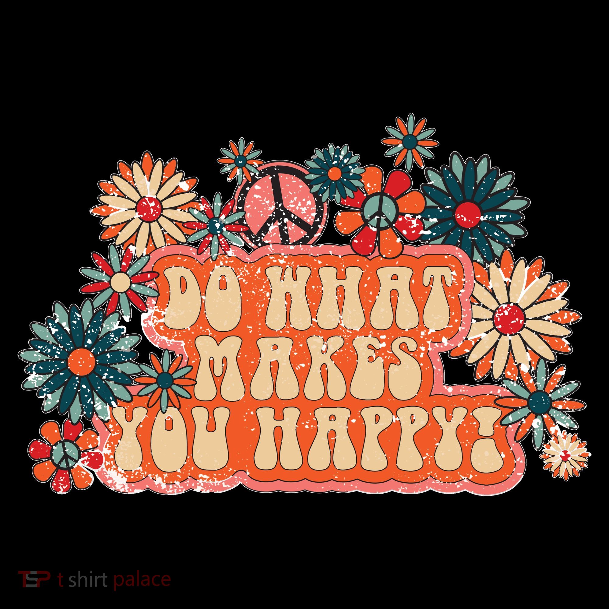 Do What Makes You Happy Retro Ornament