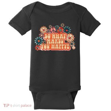 Do What Makes You Happy Retro Baby Bodysuit