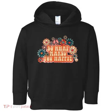 Do What Makes You Happy Retro Toddler Hoodie
