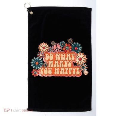 Do What Makes You Happy Retro Golf Towel