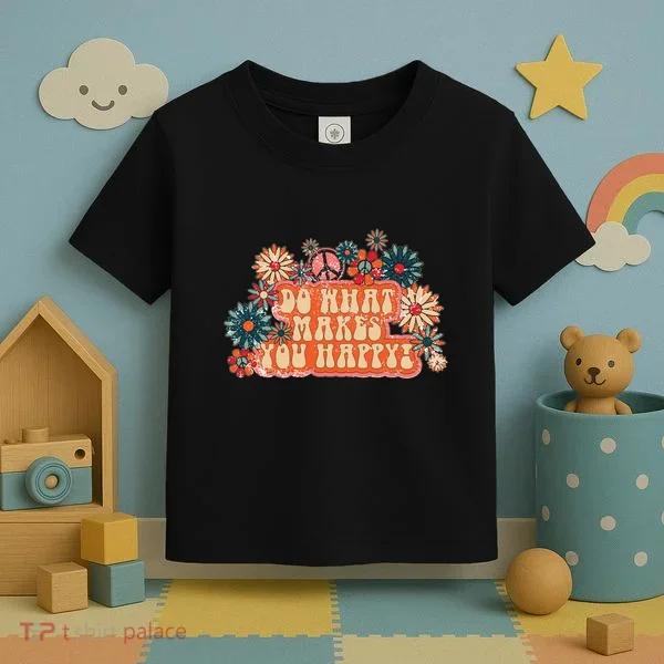 Do What Makes You Happy Retro Toddler T-Shirt