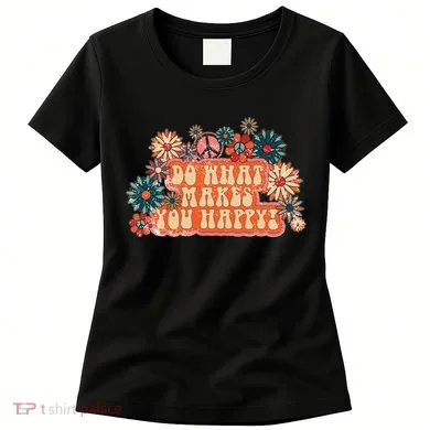 Do What Makes You Happy Retro Women's T-Shirt