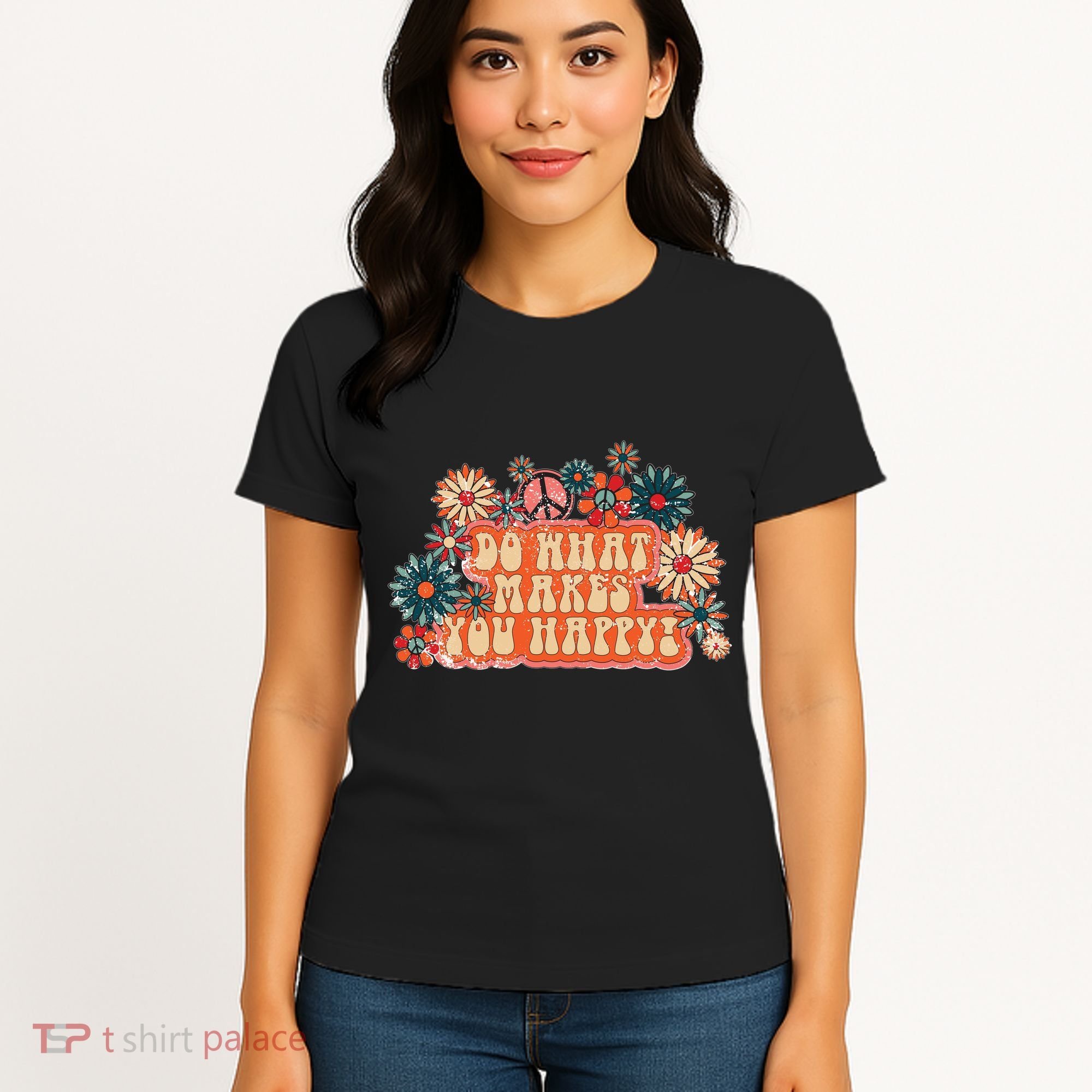 Do What Makes You Happy Retro Women's T-Shirt