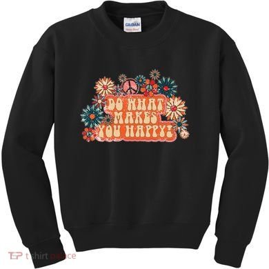 Do What Makes You Happy Retro Kids Sweatshirt