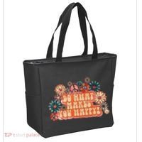 Do What Makes You Happy Retro Tote Bag thumb 2