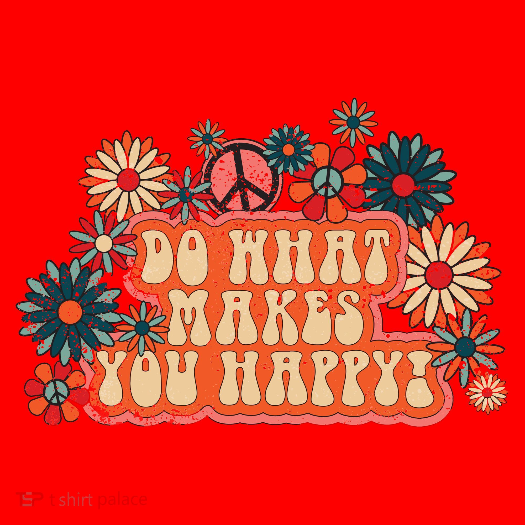 Do What Makes You Happy Retro Santa Hat