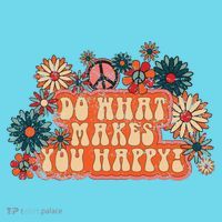 Do What Makes You Happy Retro Button thumb 1