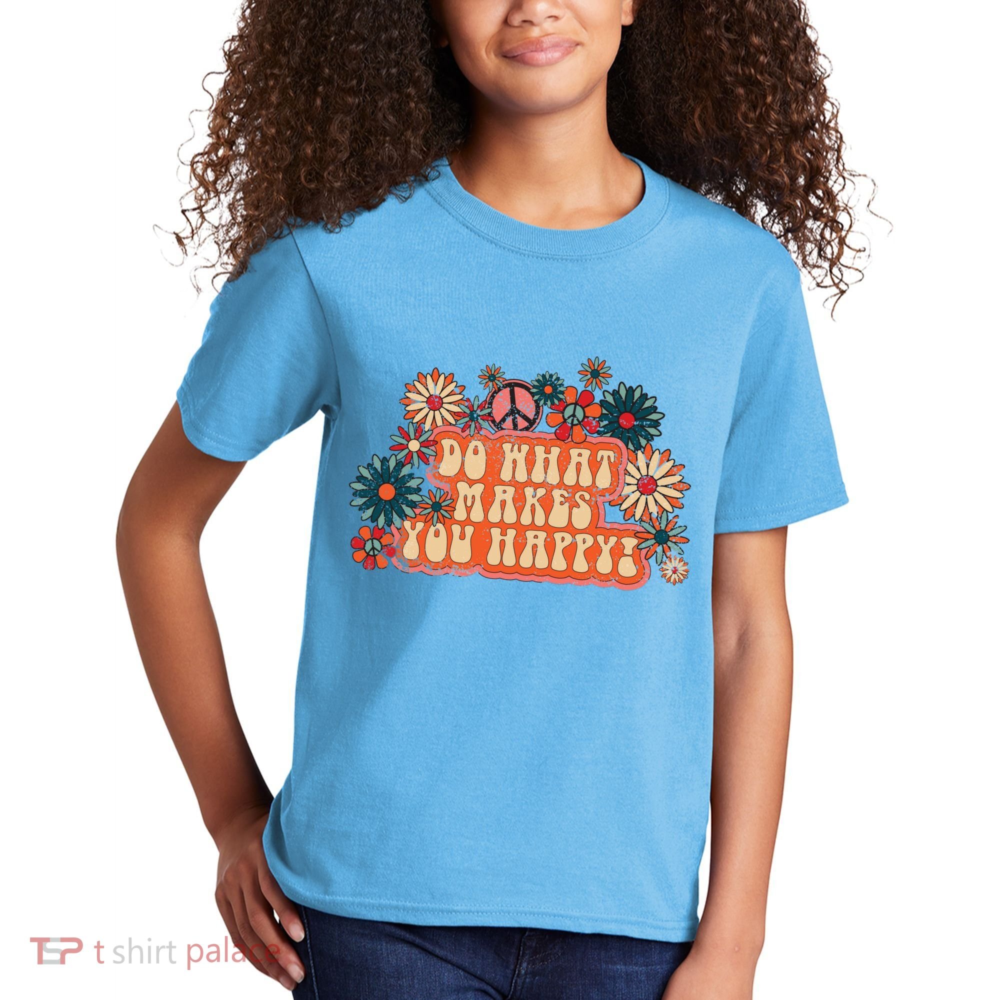 Do What Makes You Happy Retro Kids T-Shirt
