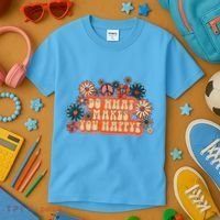 Do What Makes You Happy Retro Kids T-Shirt thumb 3