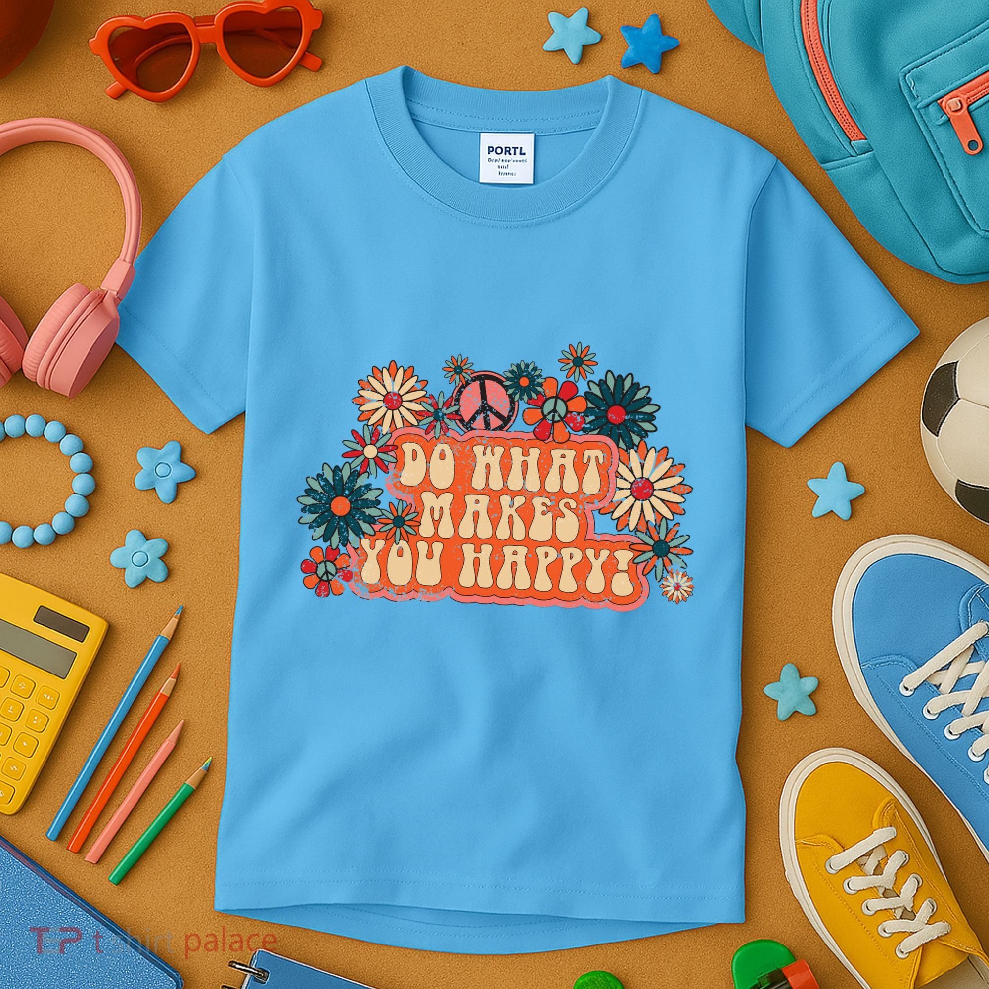 Do What Makes You Happy Retro Kids T-Shirt
