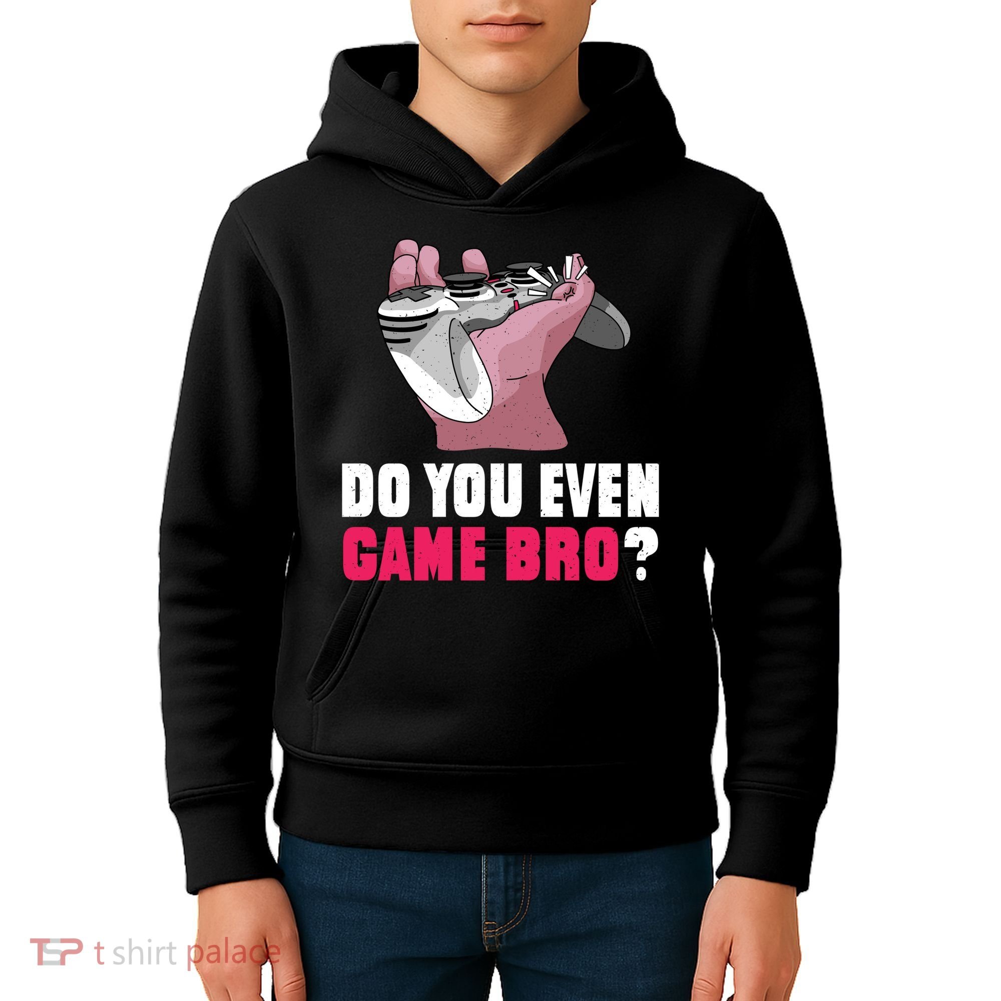 Do You Even Game Bro? Funny Gamer Kids Hoodie