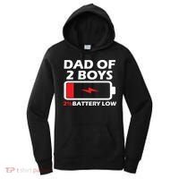 Dad Of 2 Boys Funny Fathers Day Birthday Dady Gift Funny Fathers Day Women's Hoodie thumb 0