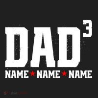 Dad Of 3 Fathers Day Gift Daughter Son Kids Names Personalized Golf Towel thumb 3