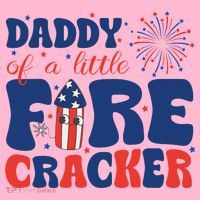 Daddy Of A Little Firecracker Family Matching 4th Of July Coaster thumb 2