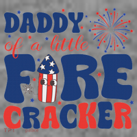 Daddy Of A Little Firecracker Family Matching 4th Of July Toddler Hoodie thumb 2
