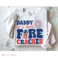 Daddy Of A Little Firecracker Family Matching 4th Of July Sweatshirt thumb 2