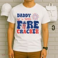 Daddy Of A Little Firecracker Family Matching 4th Of July T-Shirt thumb 6